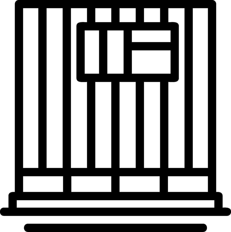 Finish Work Line Icon vector