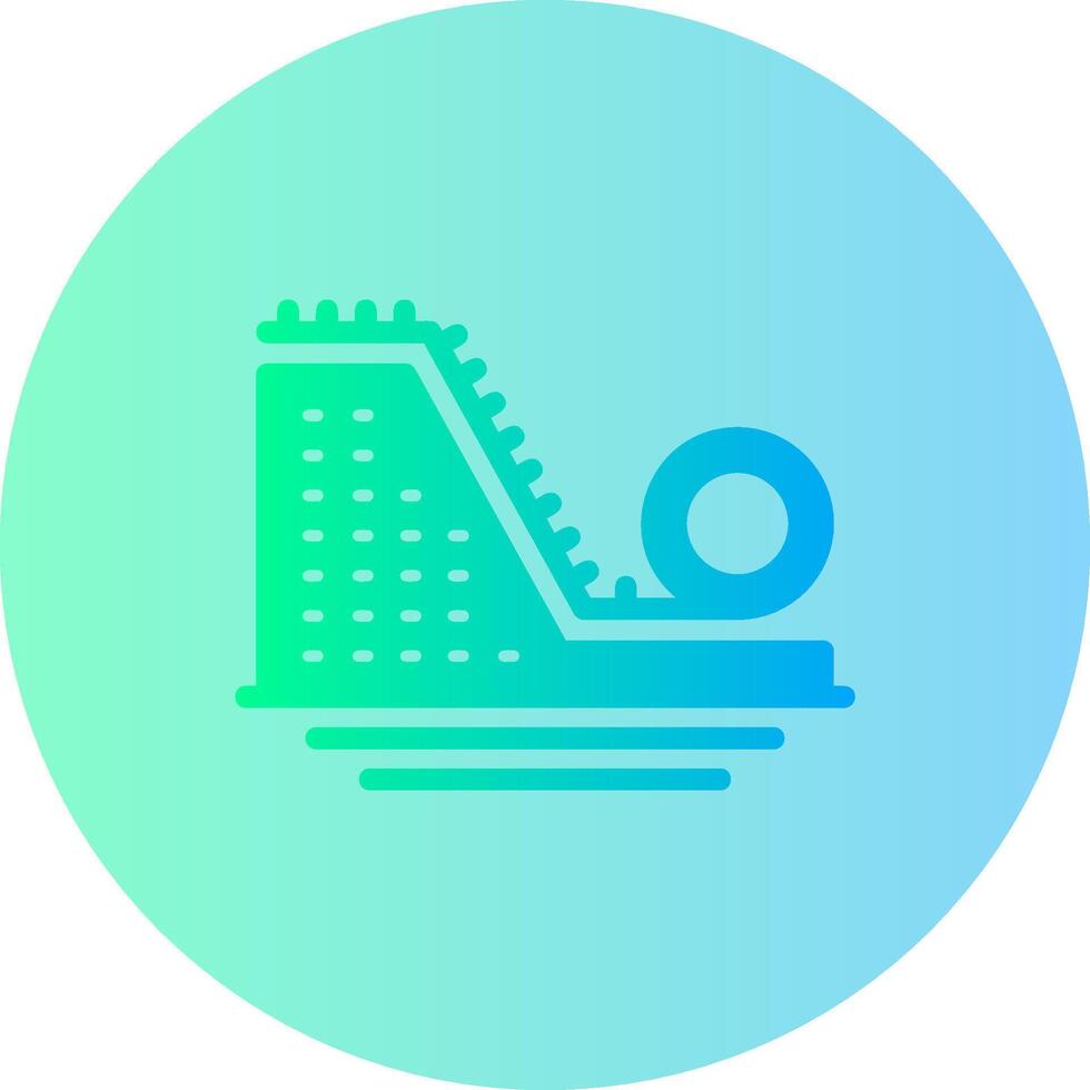 Erosion Control Gradient Circle Icon vector