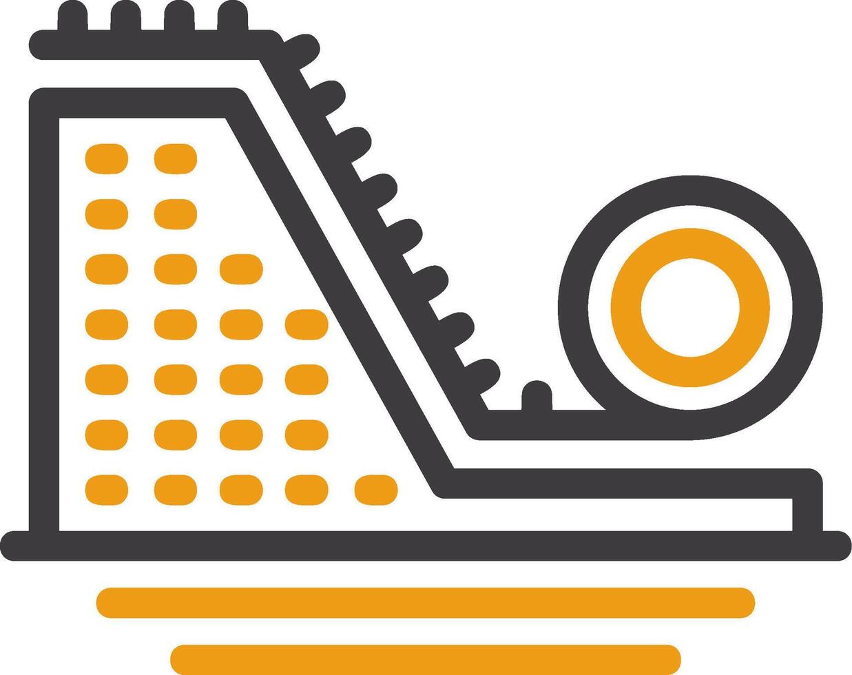 Erosion Control Line Two Color Icon vector