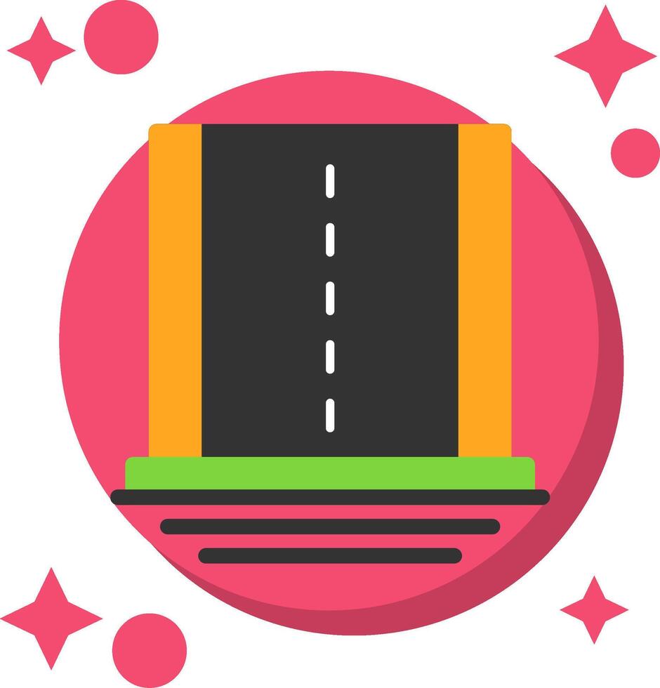 Asphalt Tailed Color Icon vector