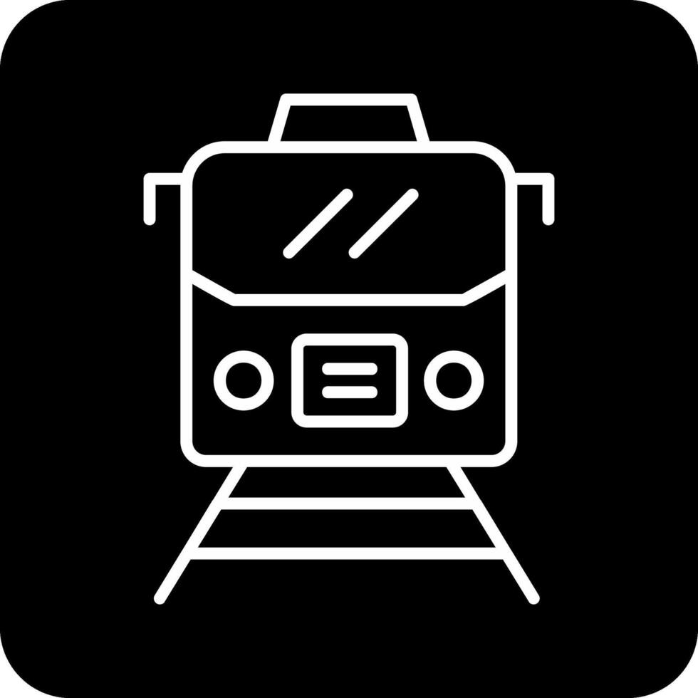 icono de vector de tren