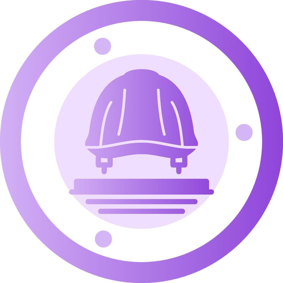 Hard Hat Glyph Gradient Icon vector