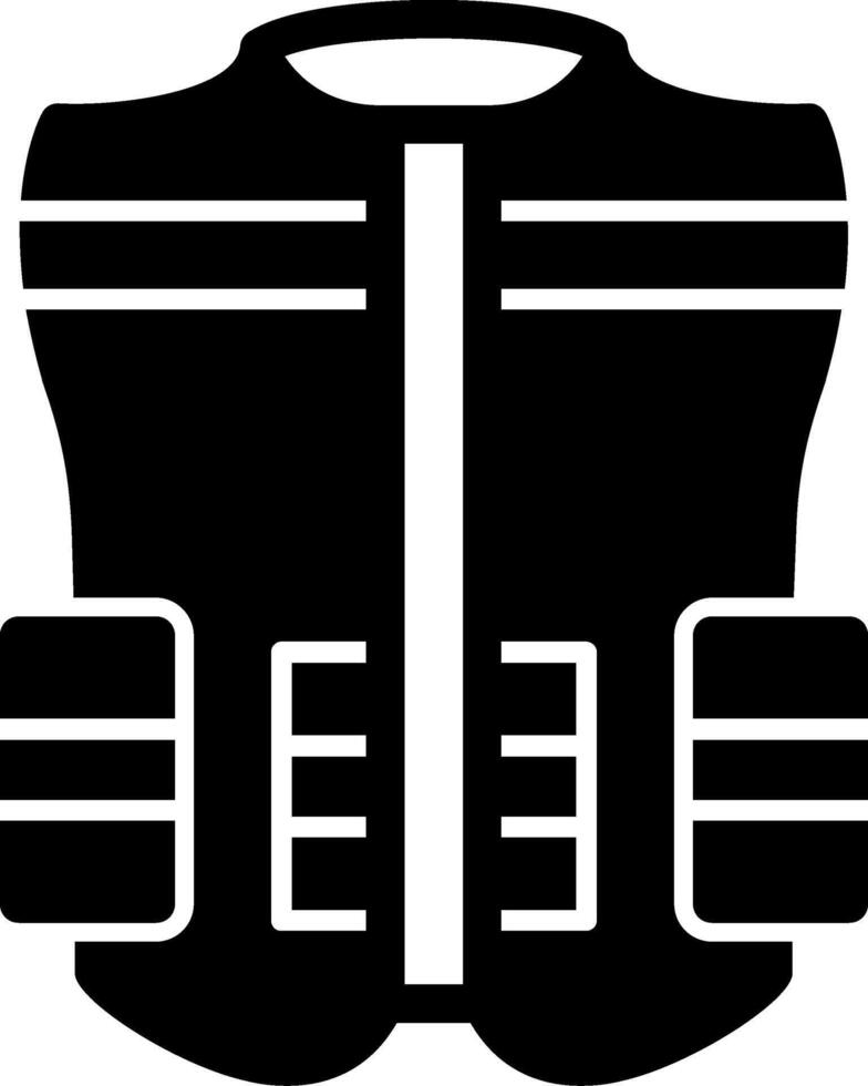 High Visibility Vest Glyph Icon vector