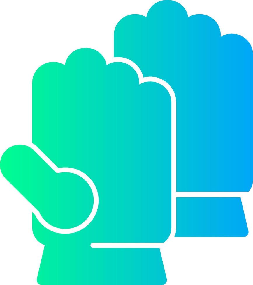 Gloves Solid Multi Gradient Icon vector