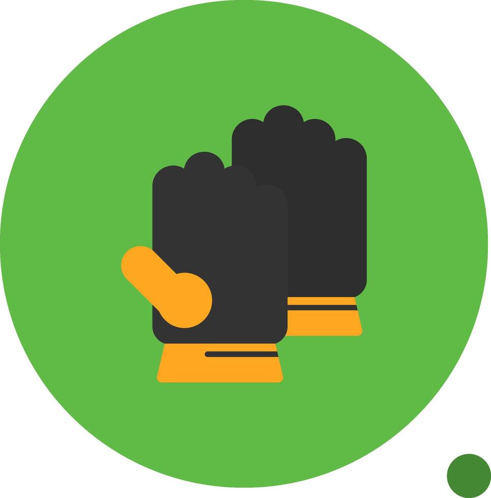 Gloves Flat Shadow Icon vector