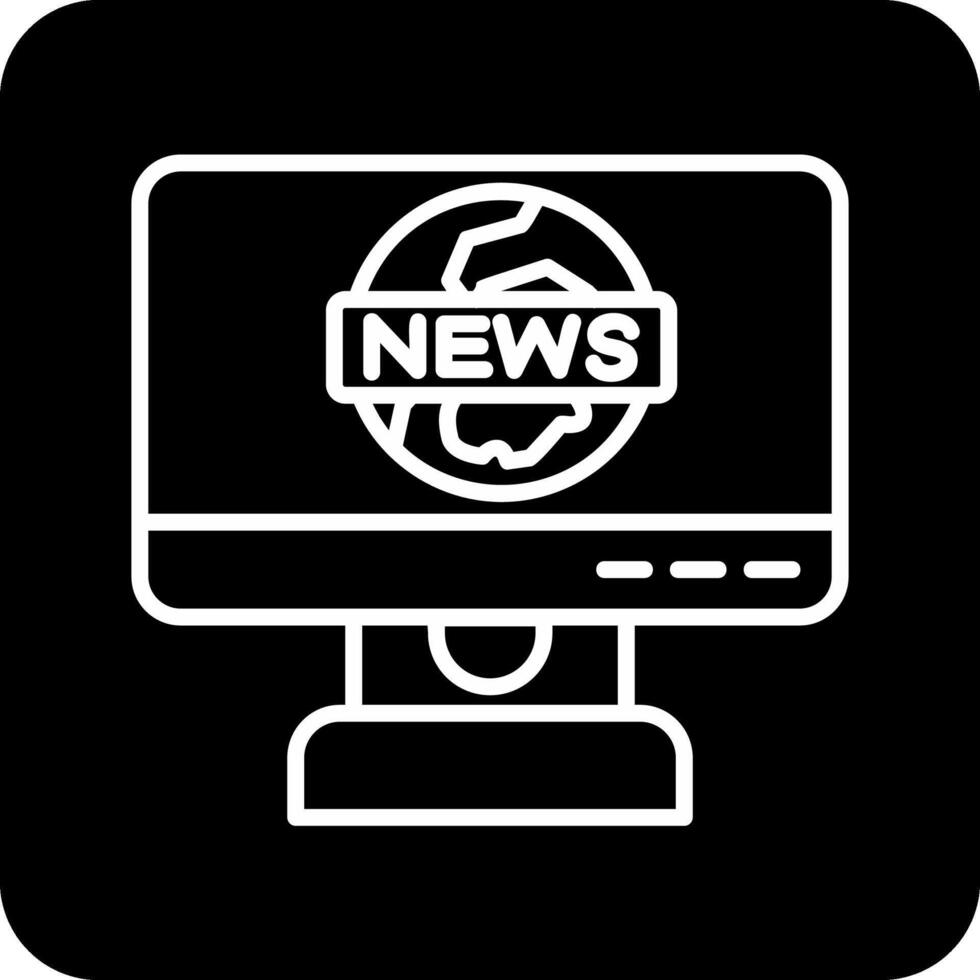 icono de vector de informe de noticias