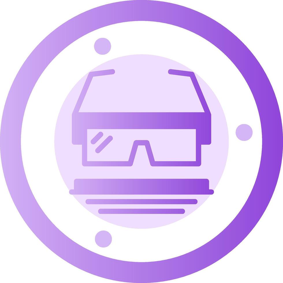 Safety Goggles Glyph Gradient Icon vector