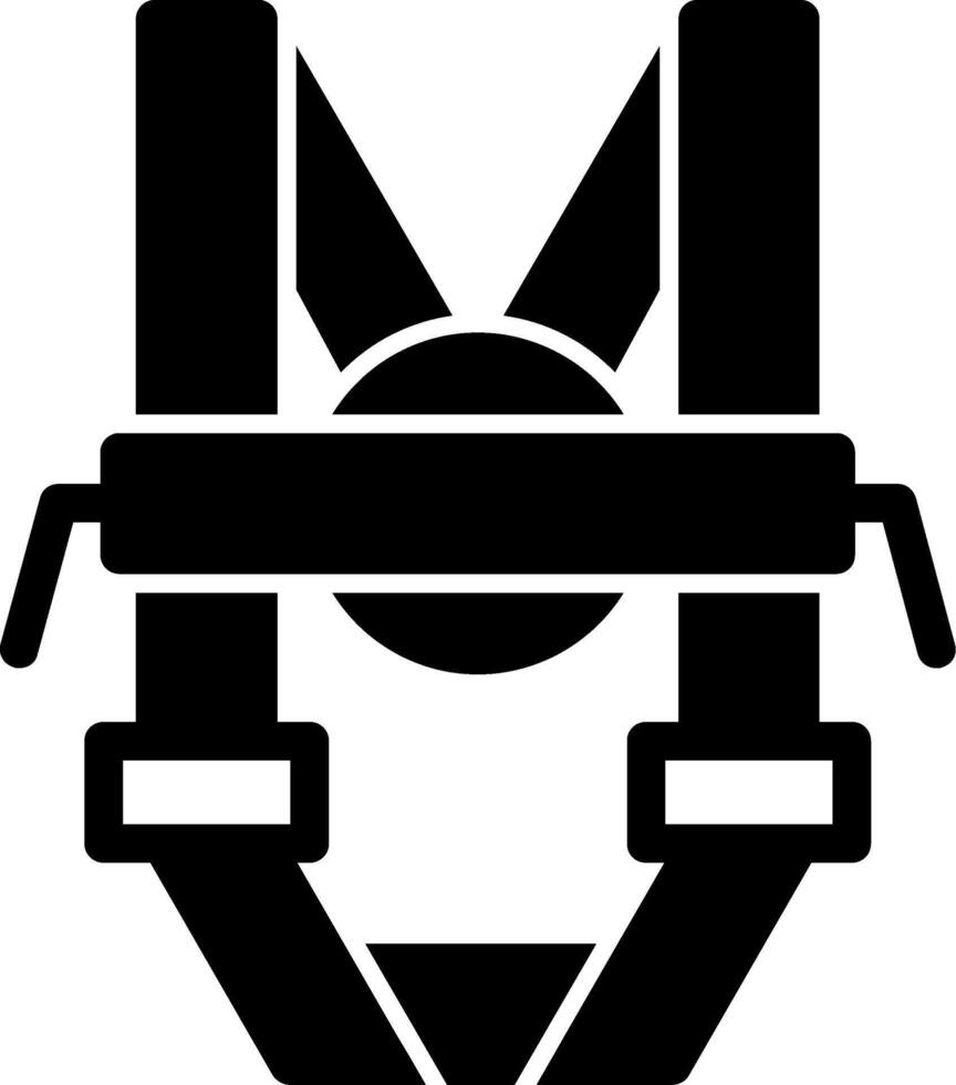 Fall Protection Glyph Icon vector