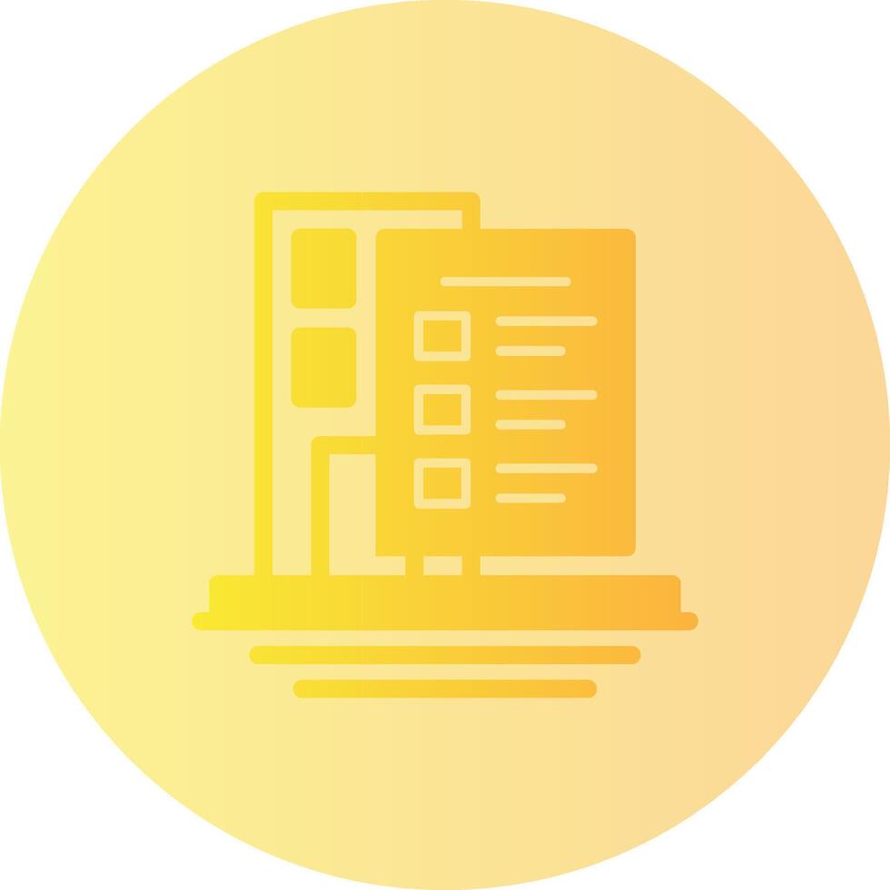 Building Codes Gradient Circle Icon vector