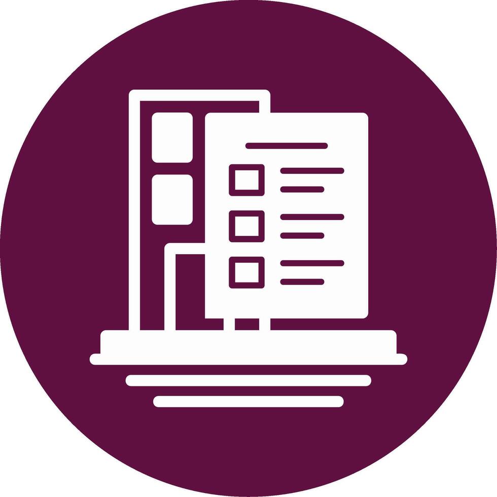 Building Codes Glyph Circle Icon vector