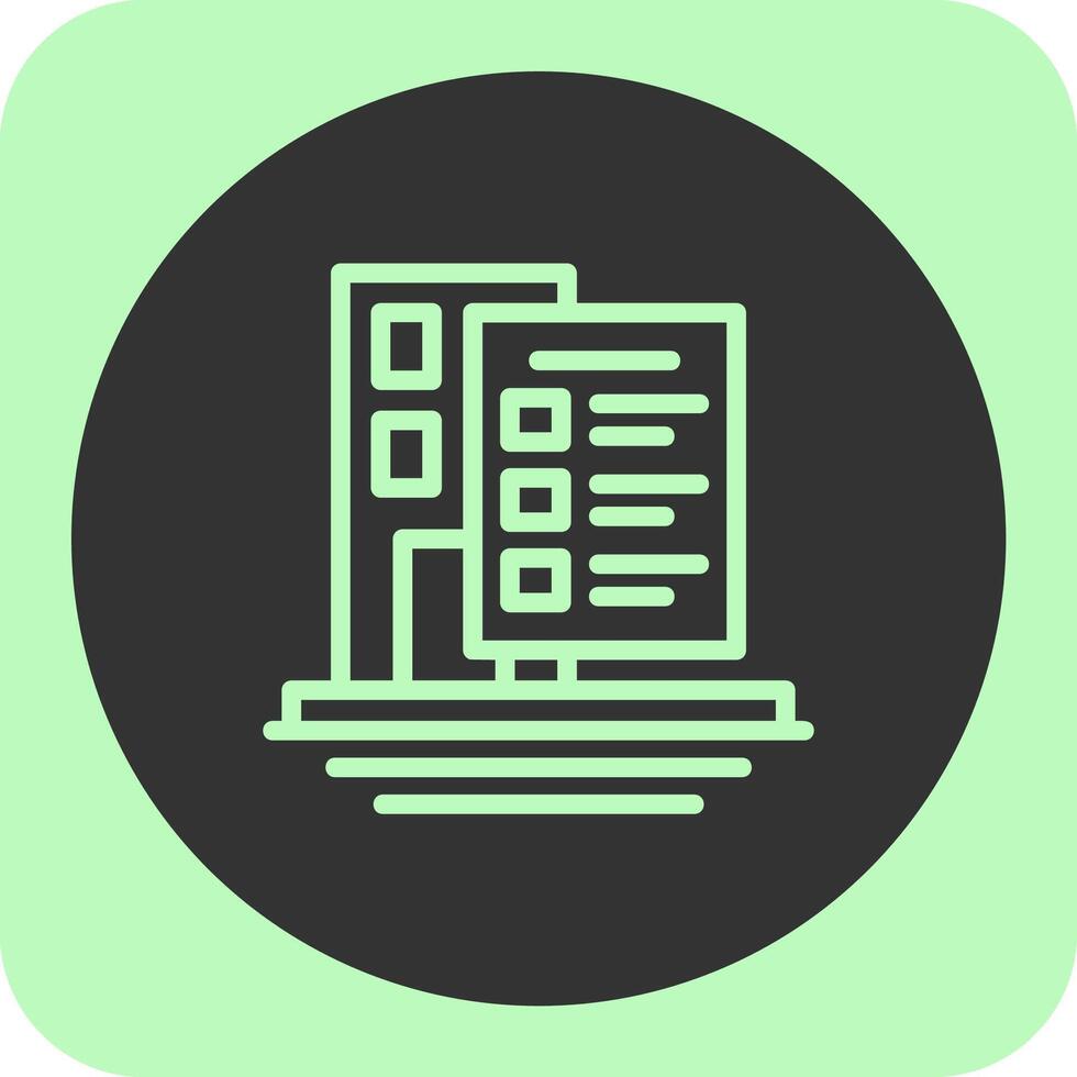 Building Codes Linear Round Icon vector