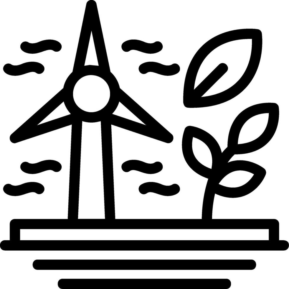Energy Efficiency Line Icon vector