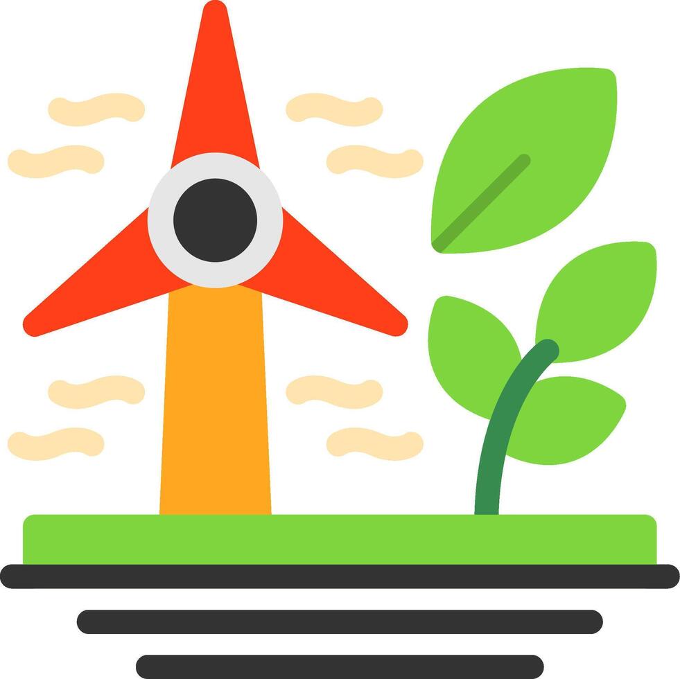 Energy Efficiency Flat Icon vector