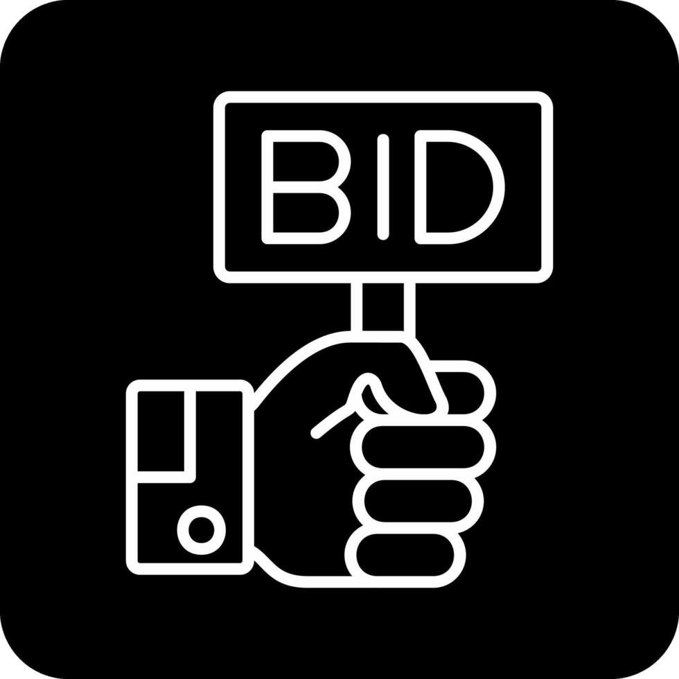 Bid Vector Icon