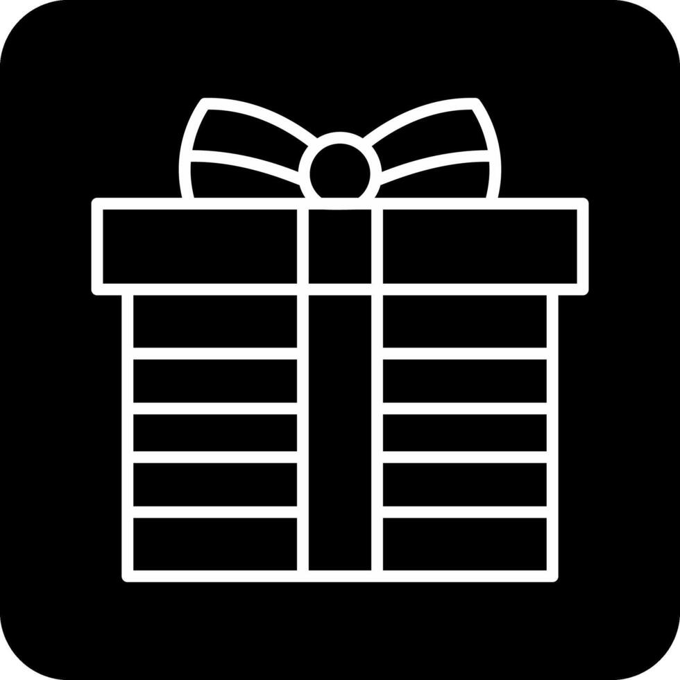 icono de vector de caja de regalo