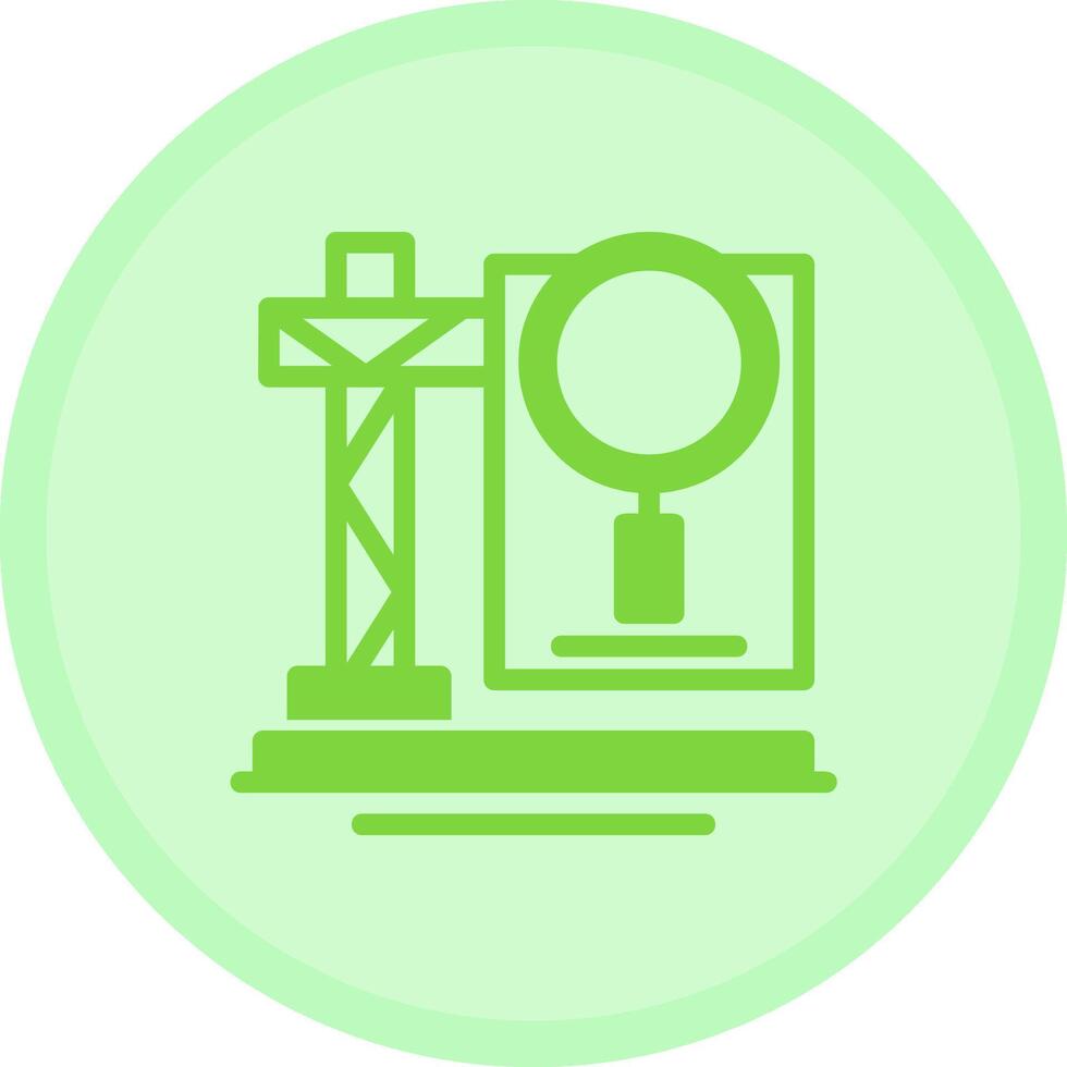 Site Inspection Multicolor Circle Icon vector