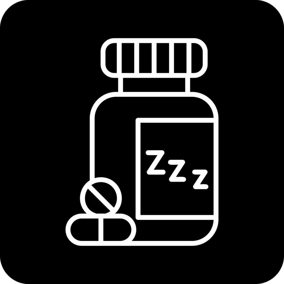 dormido pastillas vector icono