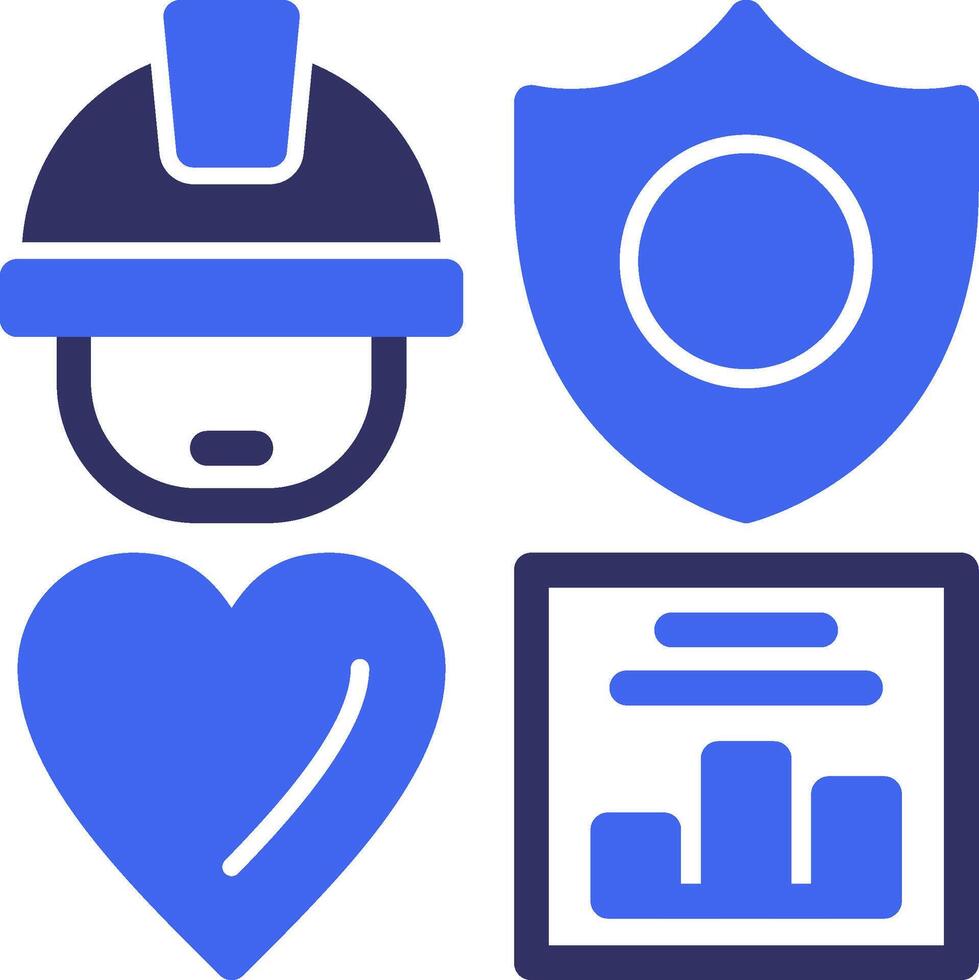 OSHA Compliance Solid Two Color Icon vector