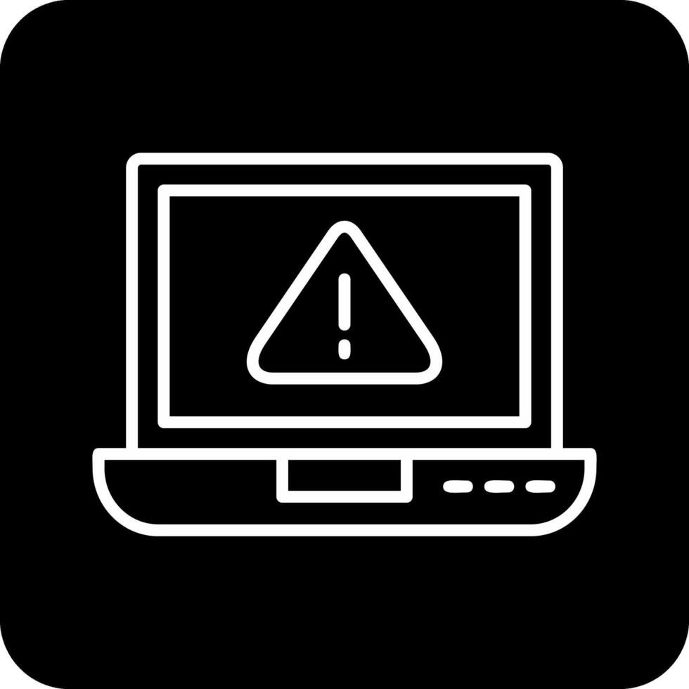 laptop Virus Vector Icon