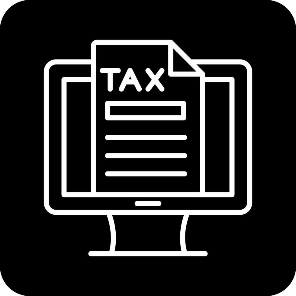 Online Tax Vector Icon