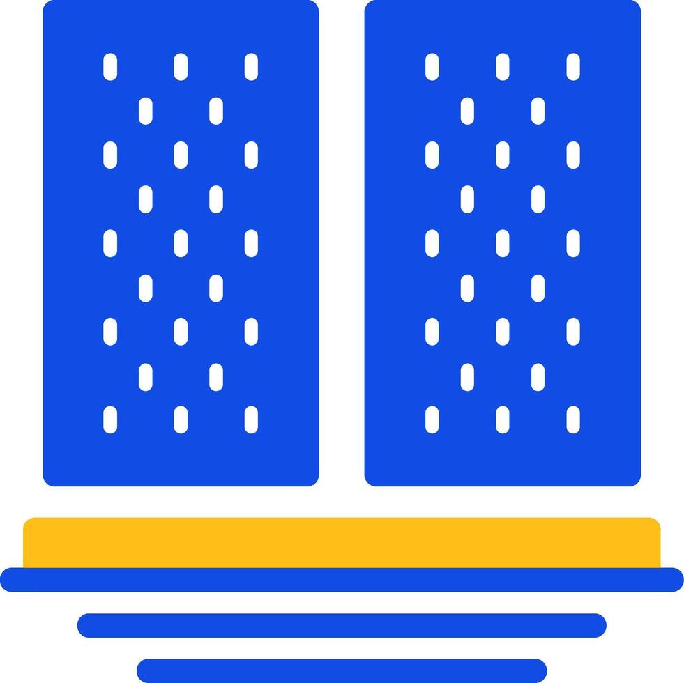 Scaffolding Planks Flat Two Color Icon vector