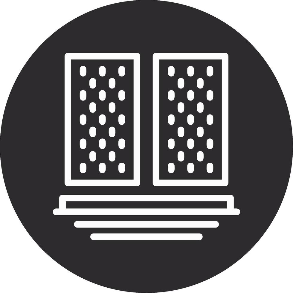 Scaffolding Planks Inverted Icon vector