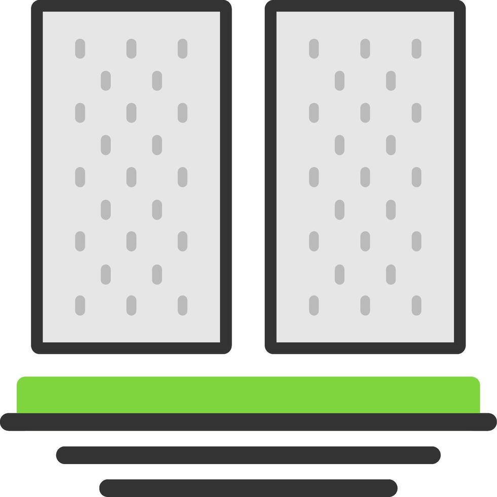Scaffolding Planks Flat Icon vector