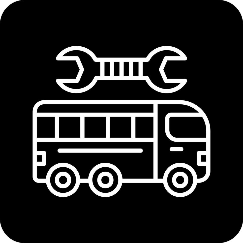 Repairing Bus Vector Icon