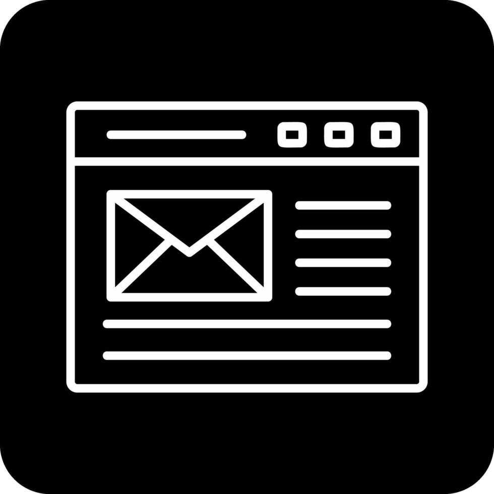 icono de vector de correo electrónico