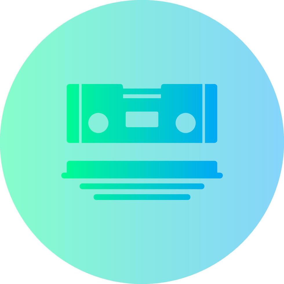 Level Gradient Circle Icon vector