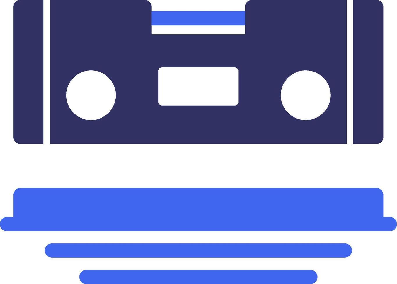 Level Solid Two Color Icon vector