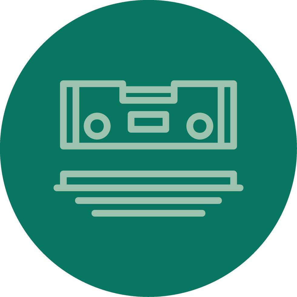 Level Line Multi color Icon vector