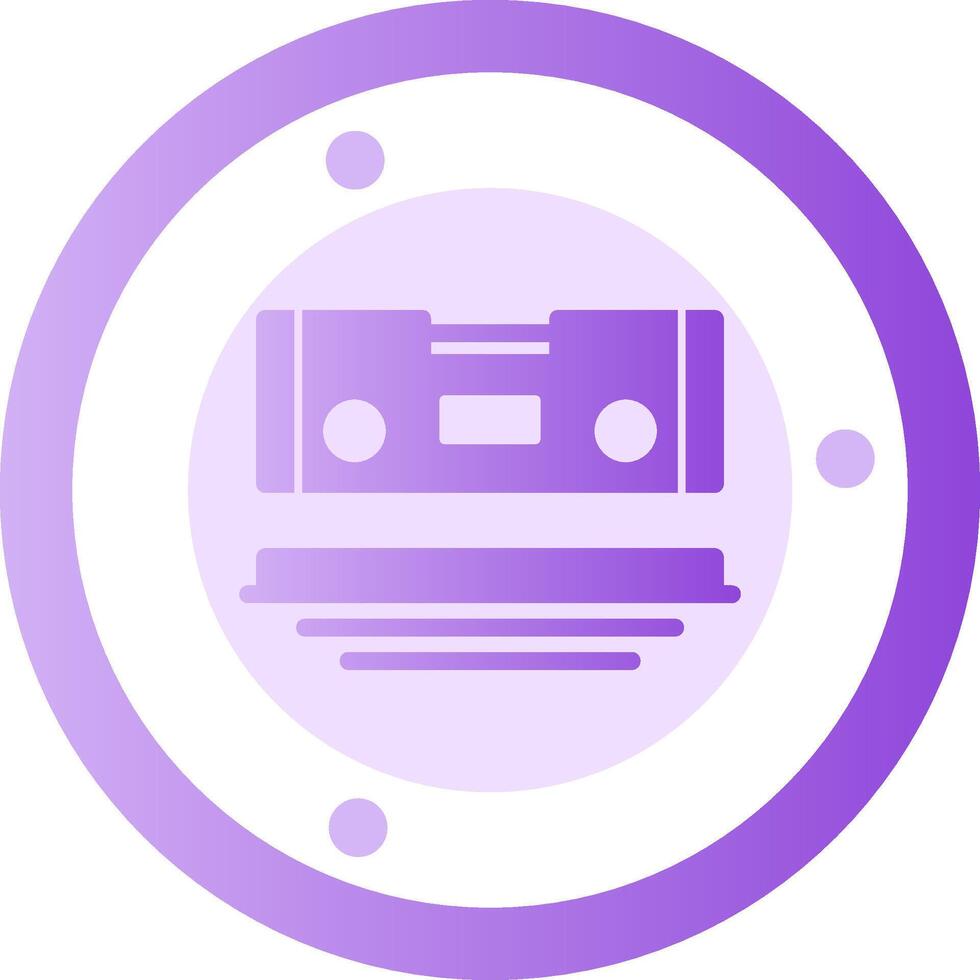 Level Glyph Gradient Icon vector