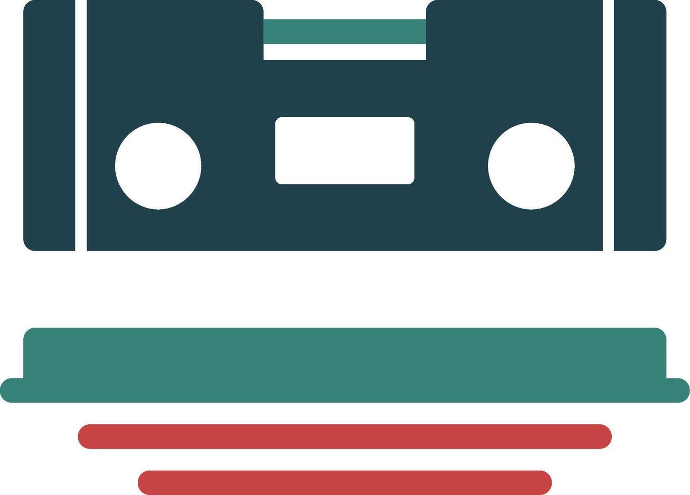 Level Glyph Two Color Icon vector
