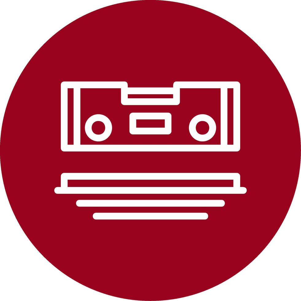 Level Outline Circle Icon vector
