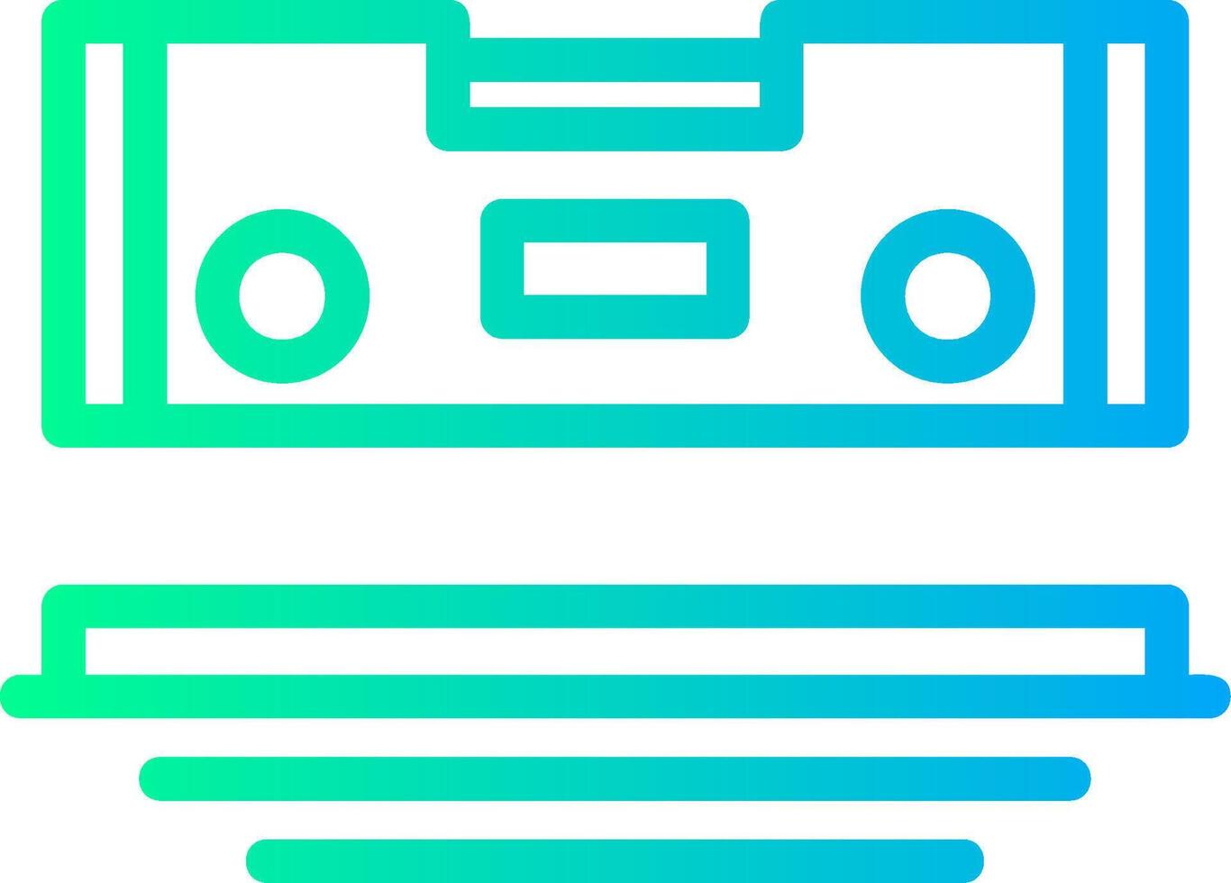 Level Linear Gradient Icon vector