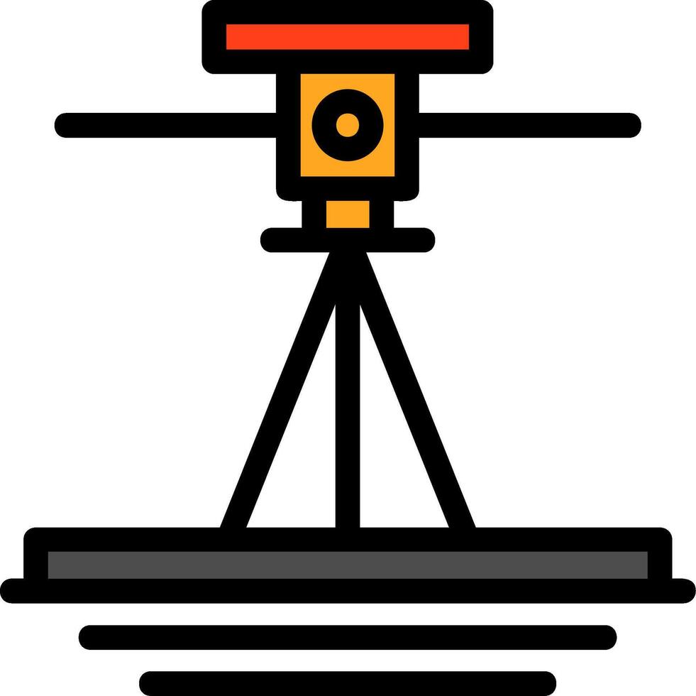 Laser Level Line Filled Icon vector