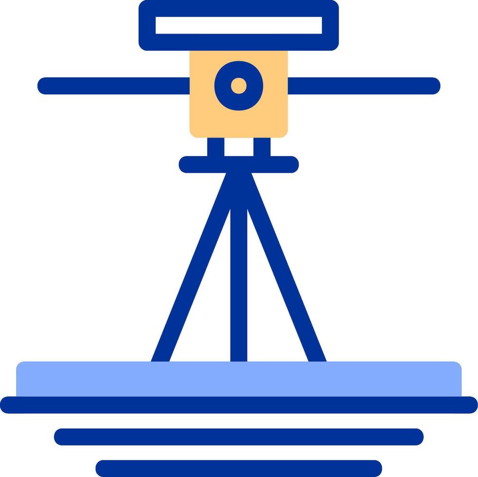 Laser Level Color Filled Icon vector