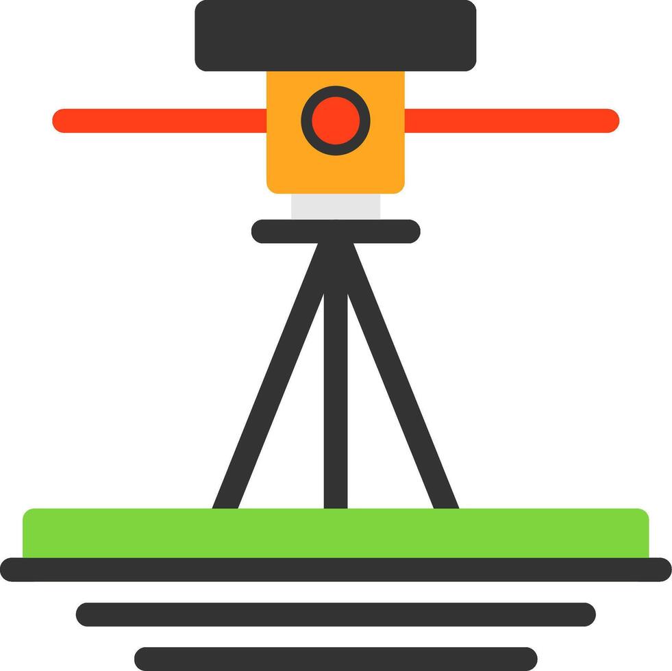 Laser Level Flat Icon vector