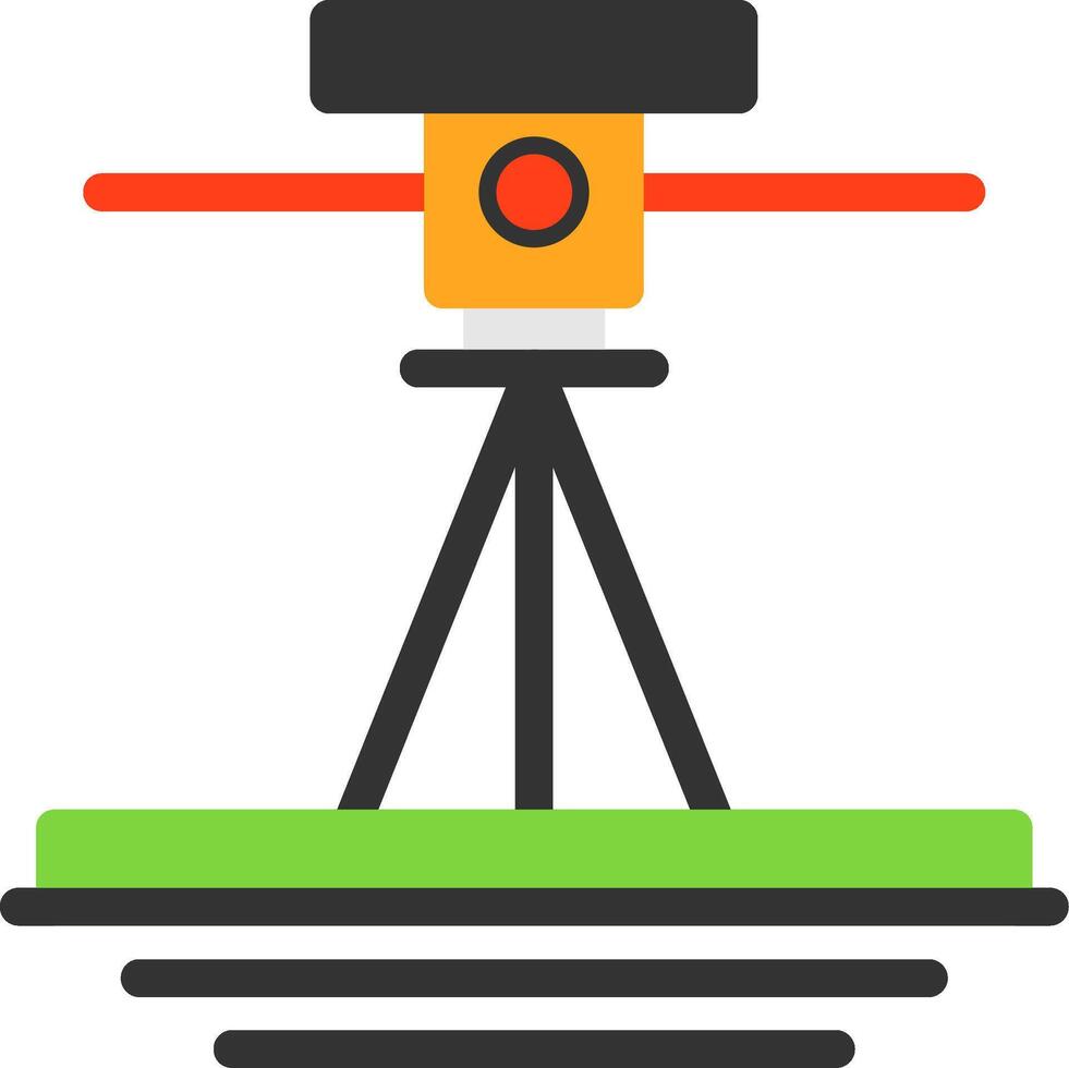 Laser Level Flat Icon vector