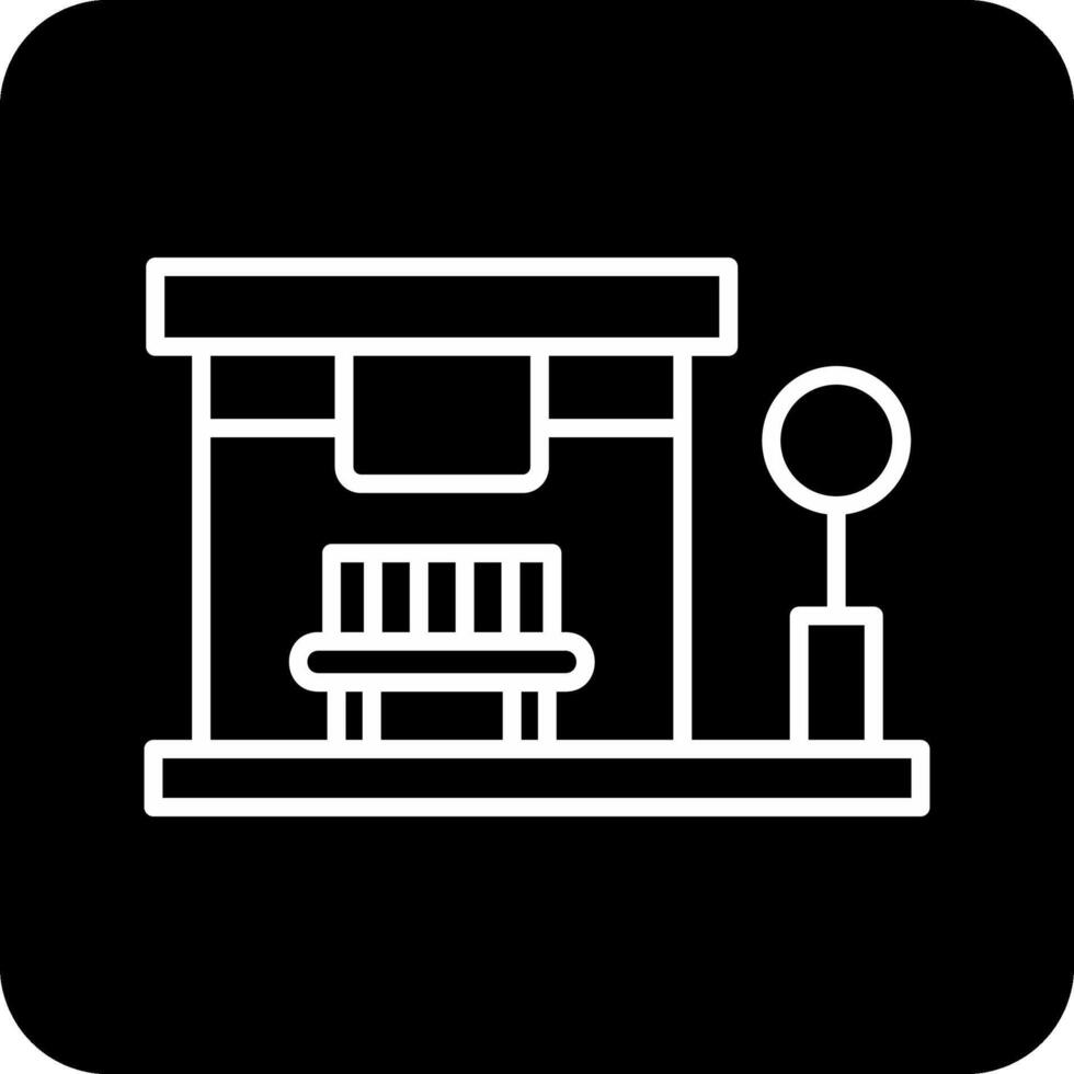 Bus Stop Vector Icon