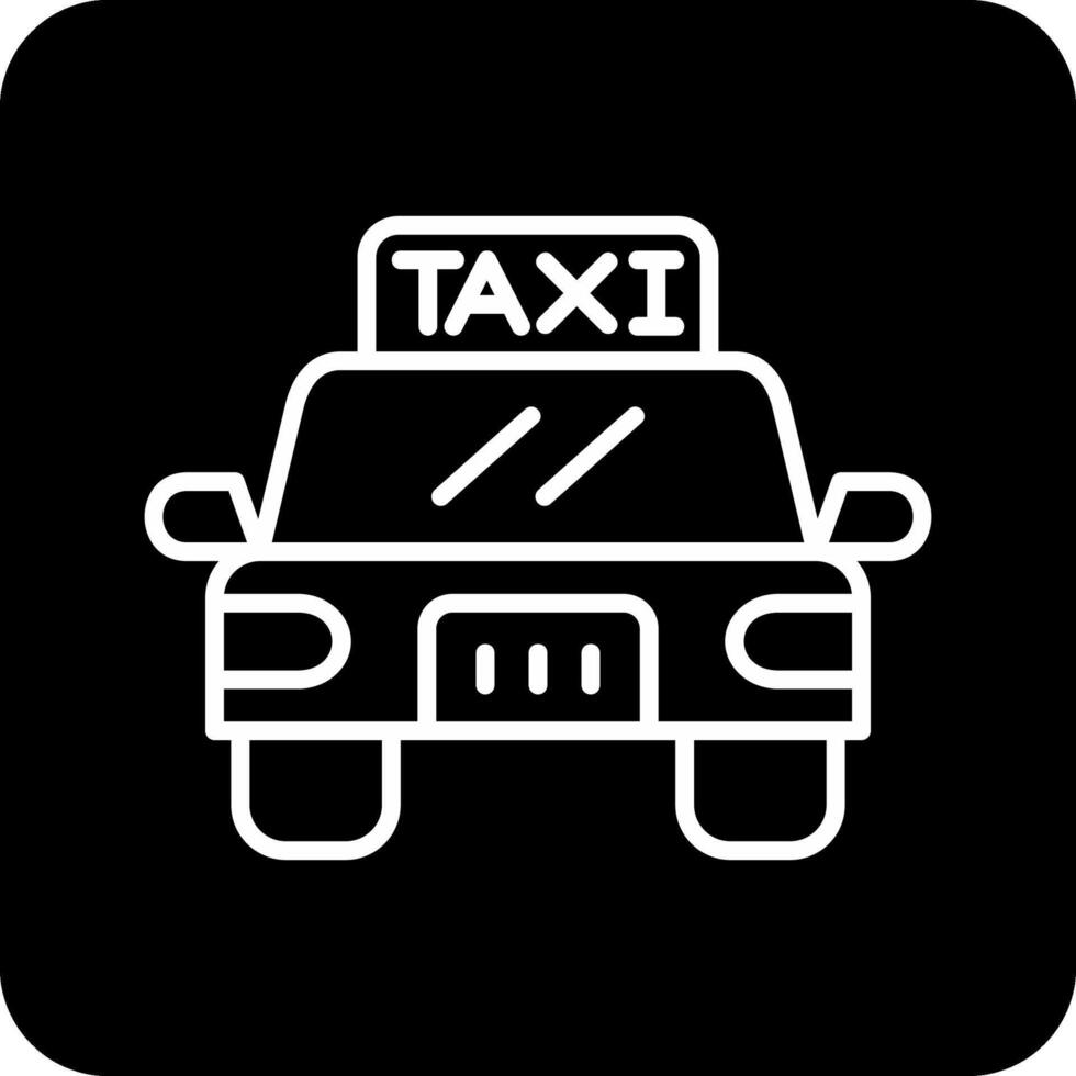 icono de vector de taxi