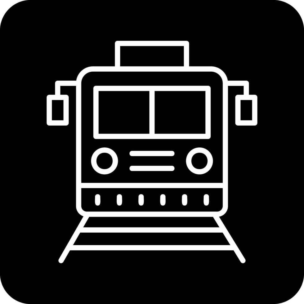 icono de vector de tren