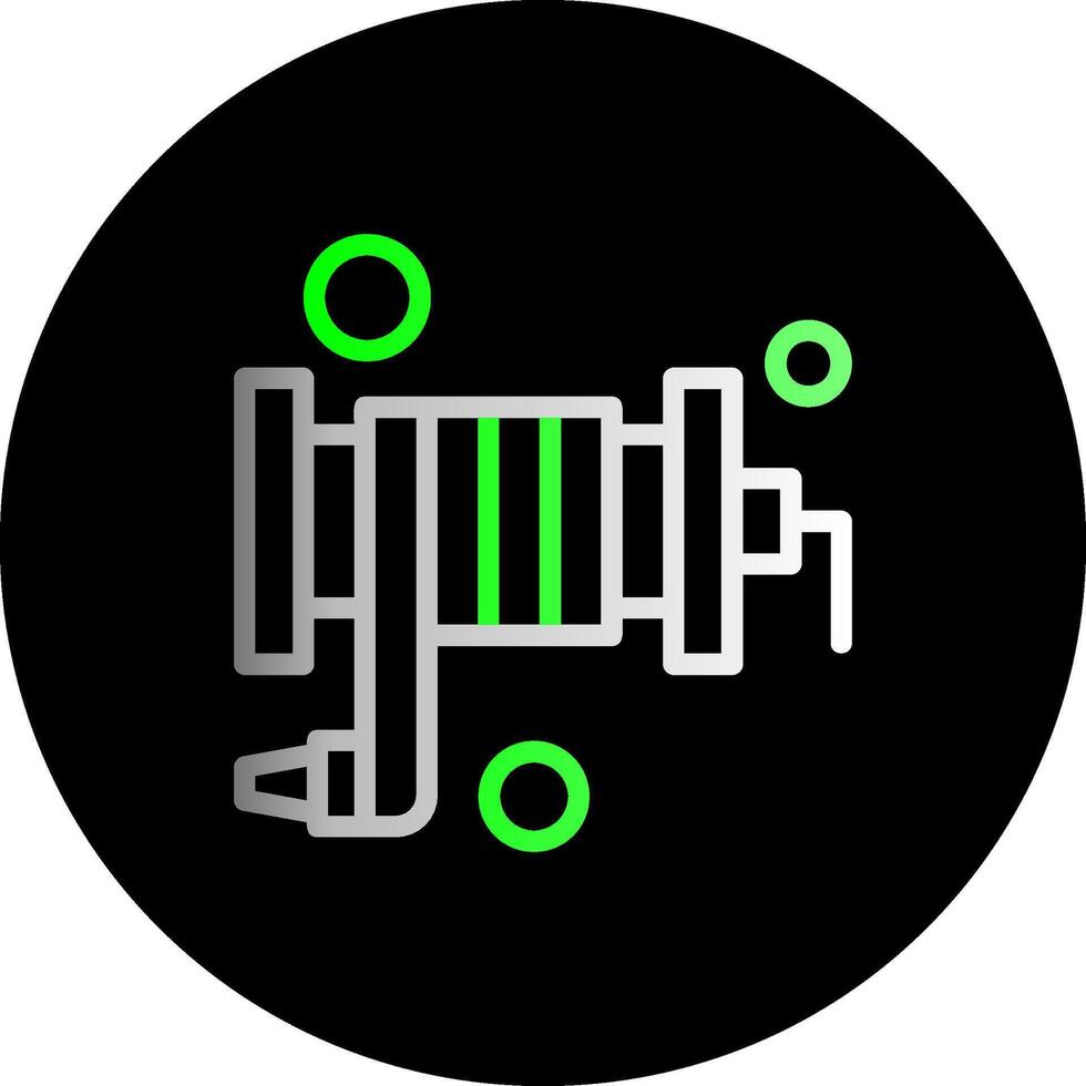 Fire Hose Dual Gradient Circle Icon vector