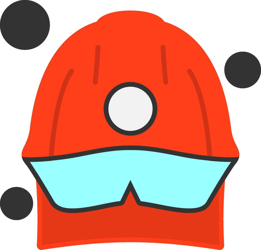 Fire Helmet Flat Icon vector