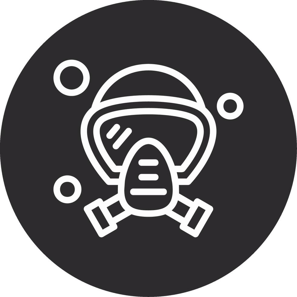Oxygen Mask Inverted Icon vector