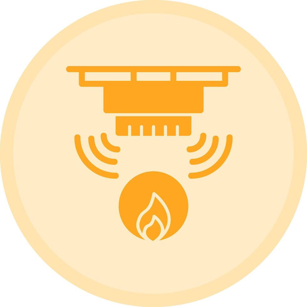 Fire Alarm Multicolor Circle Icon vector