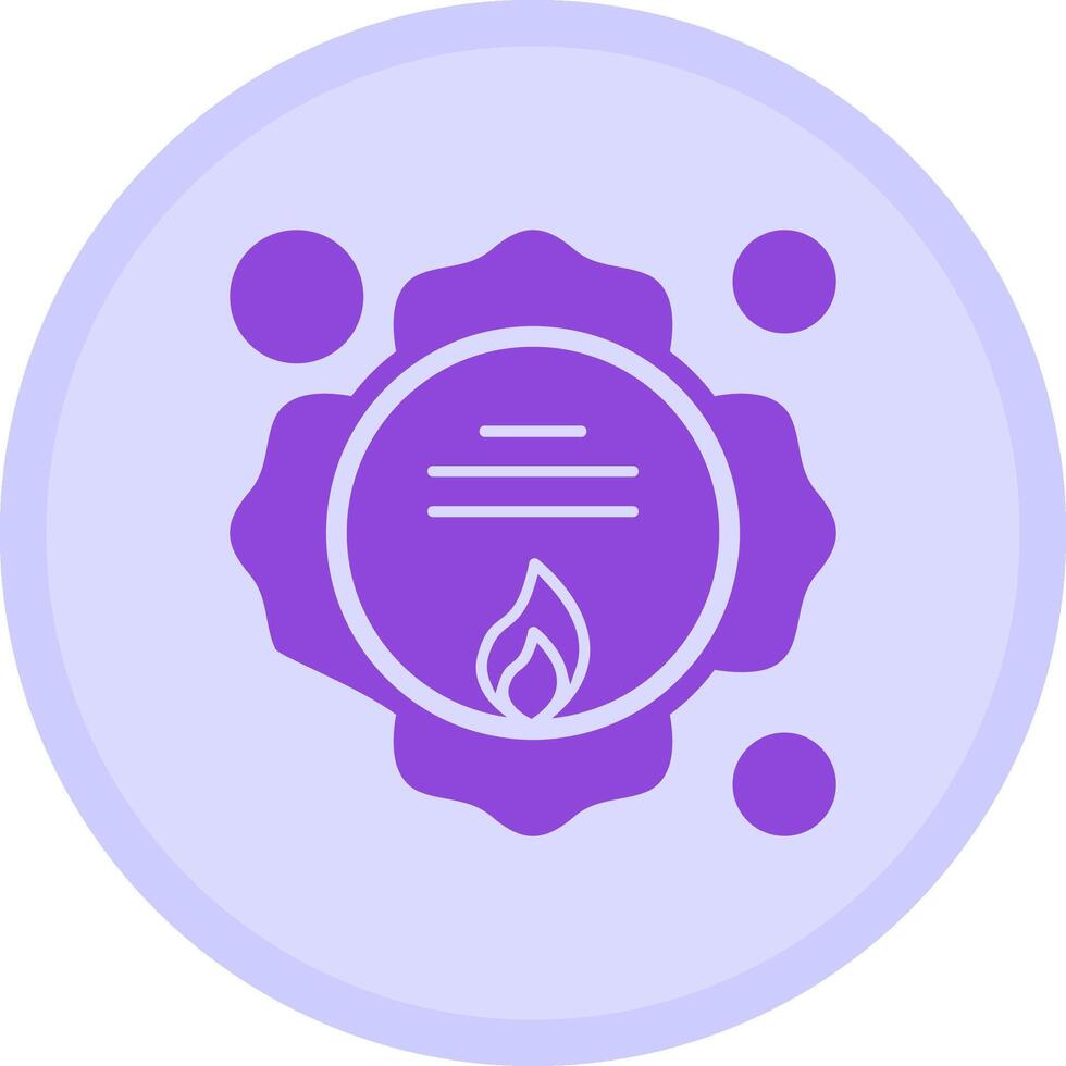 Firefighter Badge Multicolor Circle Icon vector