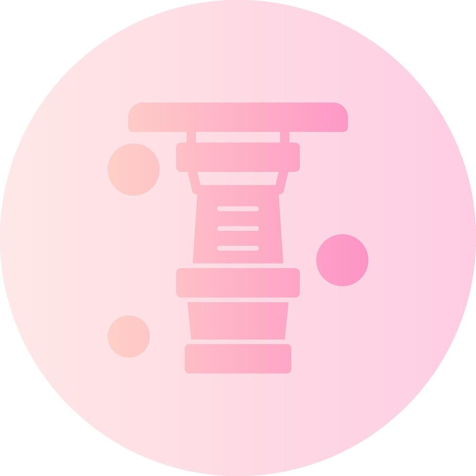 Fire Nozzle Gradient Circle Icon vector