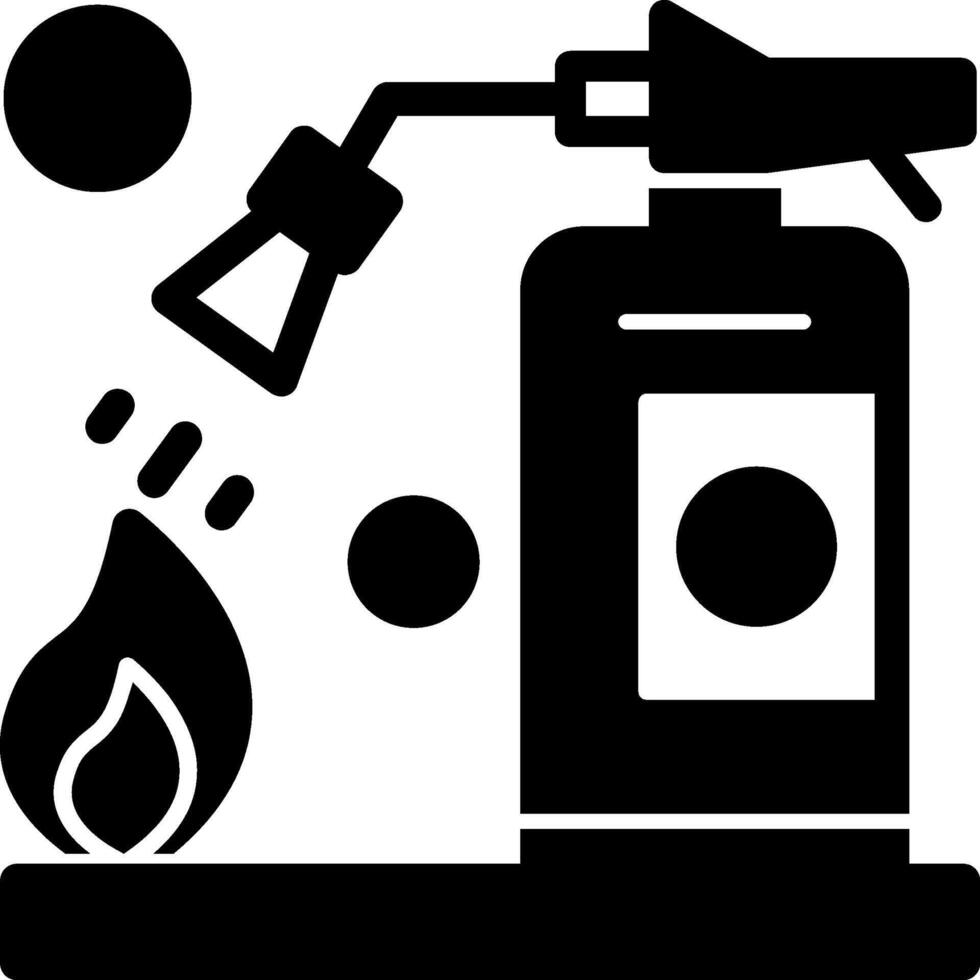 Fire Training Glyph Icon vector